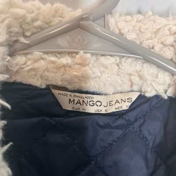 Mango Sherpa Denim Jacket - Picture 2 of 3